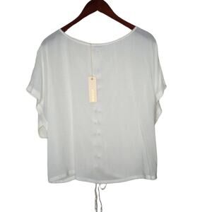 Diesel Opuntia Back Tie Flowy Oversized Sheer Top